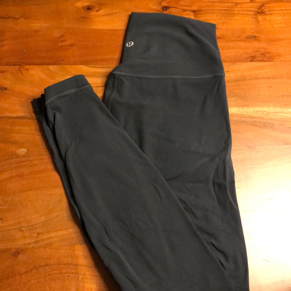 Gray/blue lululemon align leggings